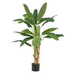 5.3 Feet Tall Bird of Paradise Artificial Plant Faux Banana Leaf Tree