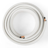 50 Feet Mini Split Line Set with 1/4 Inch and 1/2 Inch O.D. Copper Pipes Tubing