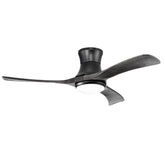 52 Inch Flush Mount Ceiling Fan with LED Light