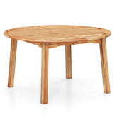 53 Inch Outdoor Acacia Wood Dining Table for 4-6 People