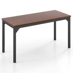 55 Inch Conference Table with Heavy-duty Metal Frame