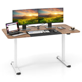 55 Inch Electric Standing Desk Adjustable with Cable Management Hole
