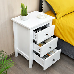 Modern Bedside Cabinet with 3 Drawers for Living Room and Bedroom