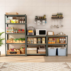 5-Tier Heavy Duty Metal Shelving Unit with 2000 LBS Total Load Capacity