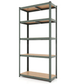 5-Tier Heavy Duty Metal Shelving Unit with 2000 LBS Total Load Capacity