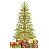 6.5/7.5 Feet Artificial Cypress Christmas Tree Pre-lit Hinged