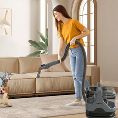 600W Upholstery Cleaner Machine with 15Kpa Powerful Suction and Versatile Attachments