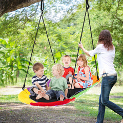 60 Inches Saucer Swing with LED Lights for Kids and Adults