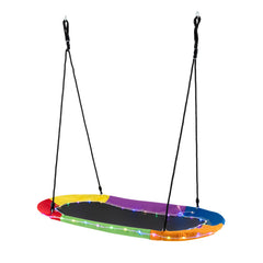 60 Inches Saucer Swing with LED Lights for Kids and Adults