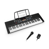 61-Key Electronic Keyboard Piano with 3 Teaching Modes, LED Display and Dual Keyboard