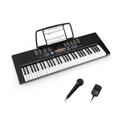 61-Key Electronic Keyboard Piano with 3 Teaching Modes, LED Display and Dual Keyboard