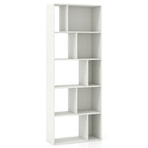 63 Inch 5-Tier Geometric 10-Cube Bookshelf Tall Bookcase
