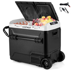 64QT Portable Compressor Fridge Freezer for Vehicles Camping Travel Truck RV Boat