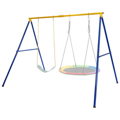660 LBS Extra-Large A-Shaped Swing Stand with Anti-Slip Footpads (Without Seat)