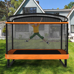 6 Feet Kids Entertaining Trampoline with Swing Safety Fence