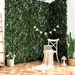 118 x 39 Inch Realistic Artificial Ivy Privacy Fence Screen for Fence Decor