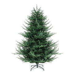 6/7/8 Feet Pre-Lit Artificial Christmas Tree with Warm White LED Lights and Branch Tips