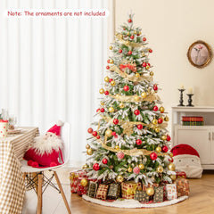 6/7.5/9 FT Pre-Lit Artificial Christmas Tree with 765/1135/1871 Tips and 280/470/690 Warm-White LED Lights