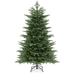5/6/7 Feet Artificial Christmas Tree with 1426/2116/3156 Lush PVC and 200/300/400 Warm White LED Lights