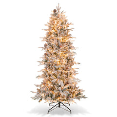 6/7.5 Feet Pre-lit Artificial Christmas Tree