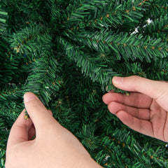 7.5 Feet Artificial Christmas Tree with Folding Metal Stand