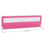 71 Inch Extra Long Swing Down Bed Guardrail with Safety Straps