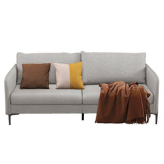 Modern 76 Inch Loveseat Sofa Couch for Apartment Dorm with Metal Legs