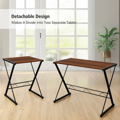 58 Inch L-Shaped Computer Desk with Movable Shelf and CPU Stand