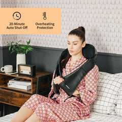 Shiatsu Neck Massager with Heat and Deep Tissue 3D-Kneading