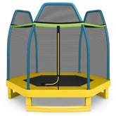 7 Feet Kids Recreational Bounce Jumper Trampoline with Enclosure