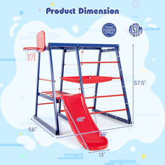 7-In-1 Metal Toddler Climbing Toys for 3-7 Years Old