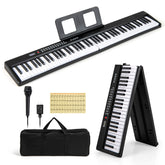88 Key Foldable Electric Keyboard Piano with Wireless MIDI and Dual Speakers