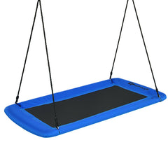 60 Inches Platform Tree Swing Outdoor with 2 Hanging Straps