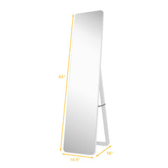 63 x 14.5 Inch Full Length Frameless Wall Mountable Floor Mirror
