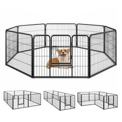 8 Panel 24/32/40 Inch Height Pet Fence Indoor Outdoor