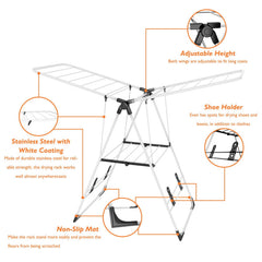 Portable Laundry Clothes Storage Drying Rack