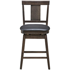 24/29 Inch 360 Degree Swivel Classic Wooden Counter Height Bar Stool