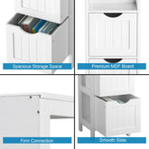 Floor Multifunction Bathroom Storage Organizer Rack with 2 Drawers