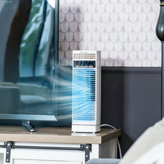 14 Inch Mini Oscillating Tower Fan Electric Desk Fan with 3 Speed and Timer