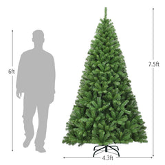 6/7.5/9 Feet Premium Artificial Hinged PVC Christmas Tree with Metal Stand