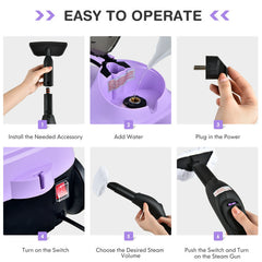2000W Heavy Duty Steam Cleaner Mop with Detachable Handheld Unit