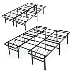 Full/King Size Folding Steel Platform Bed Frame for Kids and Adults