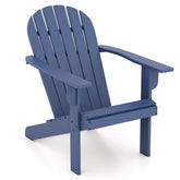 Acacia Wood Lounge Patio Adirondack Chair with Inclined Seat