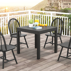 31.5 inches-63 inches Adjustable Patio Expandable Dining Table for 4-6 Person