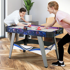 Air Powered Hockey Game Table with 2 Pushers and Pucks