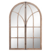 Arched Window Pane Mirror Wall Mounted for Living Room and Entryway