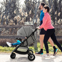 Baby Jogging Stroller with Adjustable Canopy for Newborn