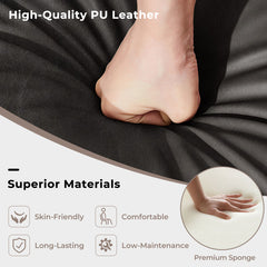 25.5 Inch Counter Height Bar Chair Set of 2 with Backrest Padded Seat