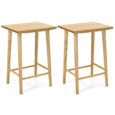 25.5 Inch Bar Stools Set of 2 with Footrest