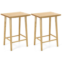 25.5 Inch Bar Stools Set of 2 with Footrest